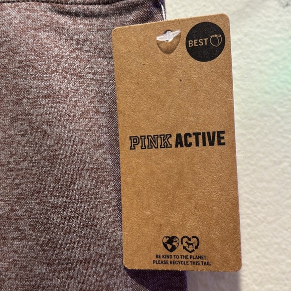 Pink women's leggings mauve color - Picture 3 of 8